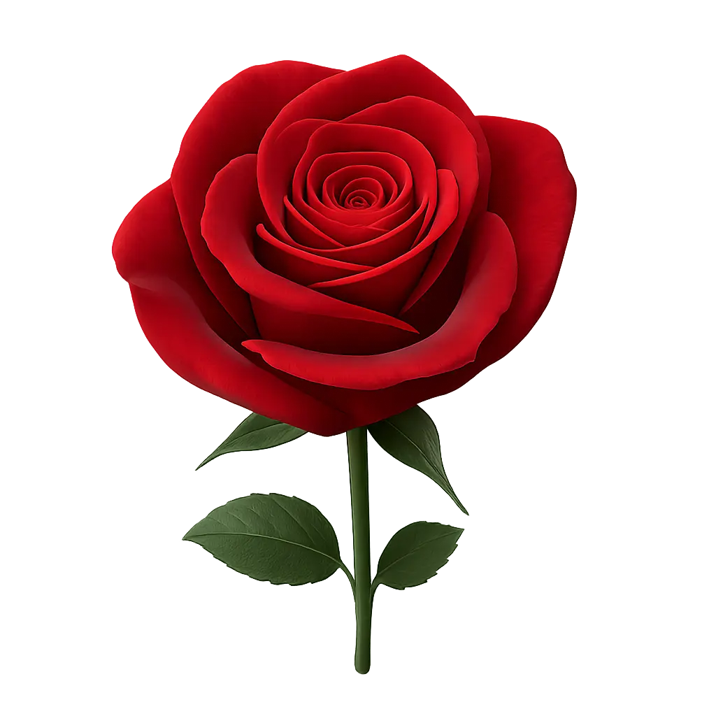Double Red Rose